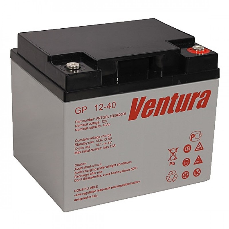 GP 12-40 F6 - аккумулятор VENTURA 40ah 12V  